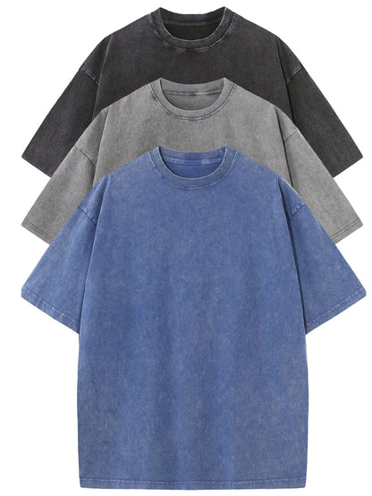 Essential Cotton Oversized Tee Set – 3-Pack