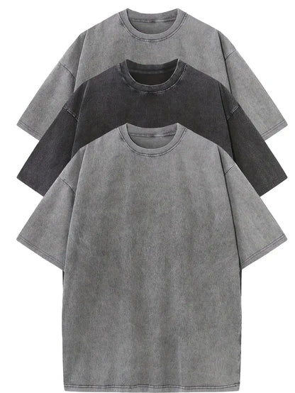 Essential Cotton Oversized Tee Set – 3-Pack