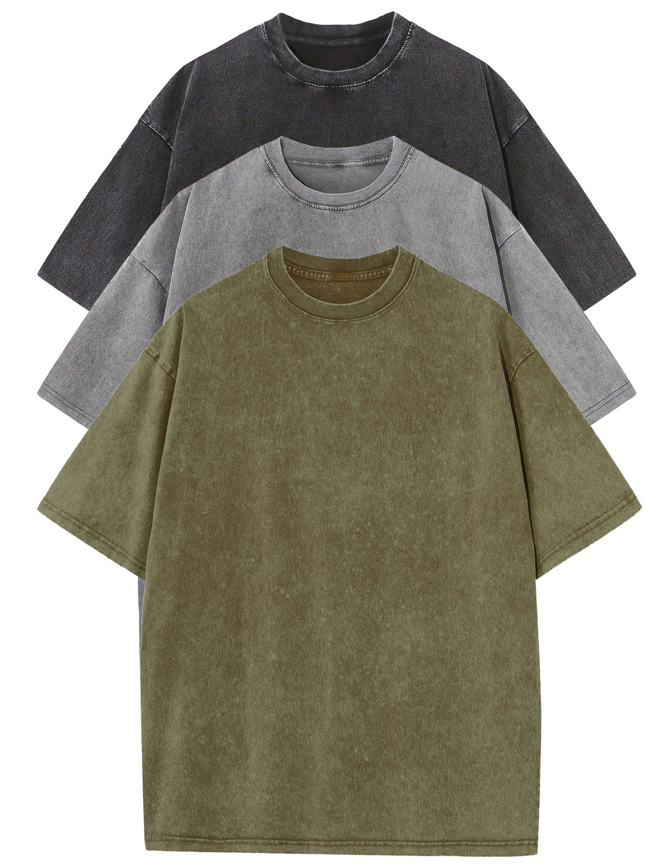 Essential Cotton Oversized Tee Set – 3-Pack