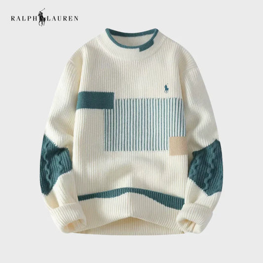 Color-Block Knit Sweater